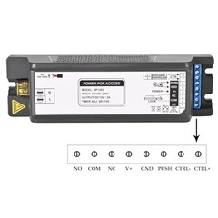 Smart Access Control Power Supply Controller, 12V/14V 3A with Delay Timer,