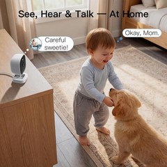 Smart Home Security Camera System – 2.5K with Night Vision & 2-Way Audio