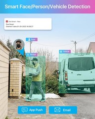 ZOSI 8MP PTZ WiFi Security Camera Dual-Lens Wired Human Car Detect C298 2.5K
