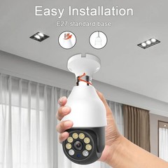 5MP 5G WIFI Bulb Camera TUYA Smart Life PTZ Outdoor Cam Work with Alaxa Google