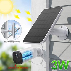 US Solar Panel For USB Outdoor Power Camera Security Cam Battery Charger 3W 5V