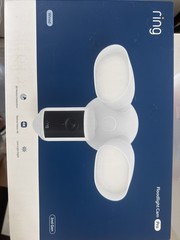 New Ring Floodlight Cam Pro Wired 2nd Gen (Newest Model) Retinal 4K – White