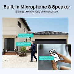 Vikylin 8MP Dual Lens IP Camera Full Color +IR Motion Detection 2Way Audio Wired