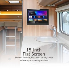 Supersonic SC-1520VTV 15.6 inch Smart AC/DC LED TV 1080p, WiFi, Built-in Speaker