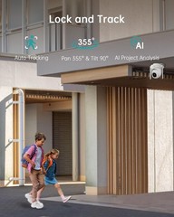 2.5K Wired Home Security Camera, 5MP, 24/7 Recording, AI Motion Detection, 360°