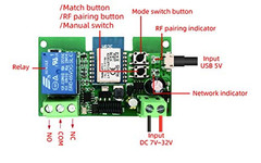 Wifi Wireless Smart Switch Relay Module for Smart Home 5V 5V/12V，Ba Applied to A
