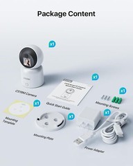 ZOSI PT Security WiFi Video Camera 3MP/4MP Remote View Baby Monitor 2-Way Audio