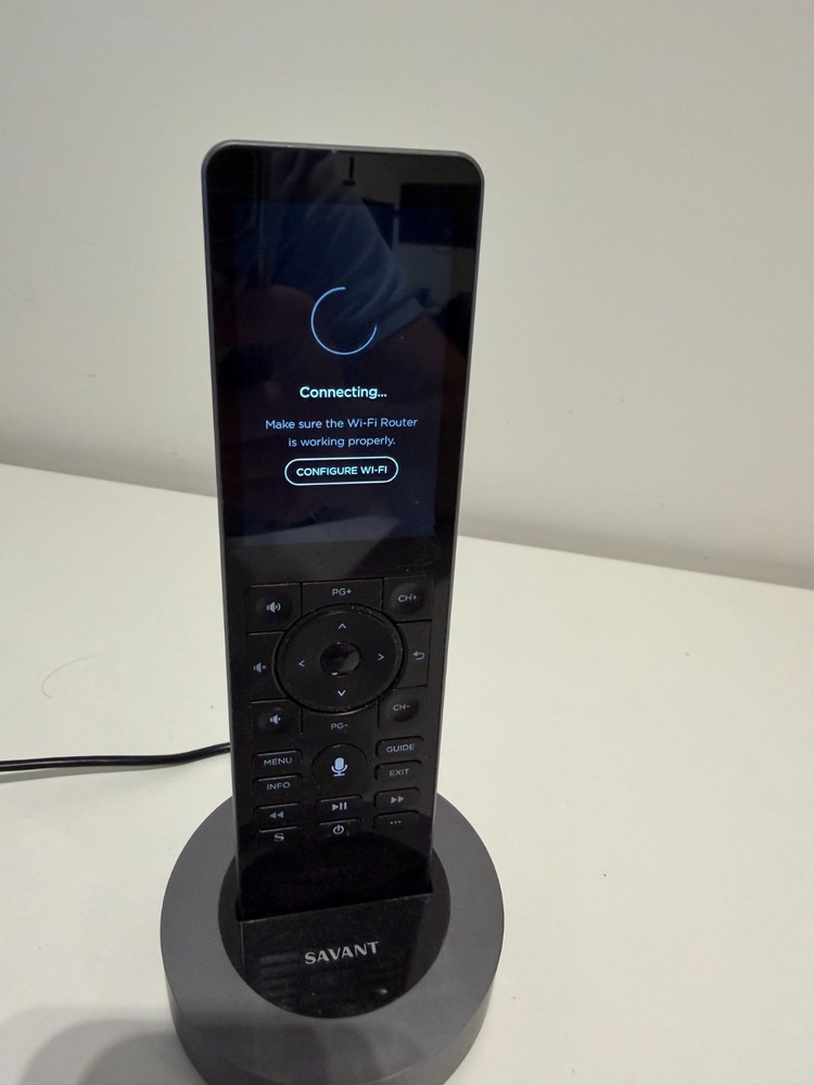 Savant Pro Remote X2 REM-4000SG-00 Space Gray Smart Home Control w/ Base