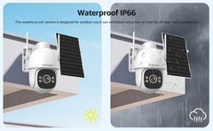 8W Solar Security Cameras Wireless Outdoor, AOV 24/7 Recording Cameras 4G LTE