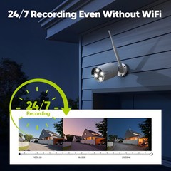 SANNCE 3MP Security Camera System Wireless Outdoor Wifi Audio CCTV 8CH 5MP NVR