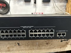 Crestron CEN-SWPOE-24 24-Port Managed PoE Switch Tested & Working w/Rack Mount