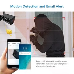 3MP Wireless Home IP Camera System Audio Home Outdoor CCTV 8CH WIFI NVR Kit