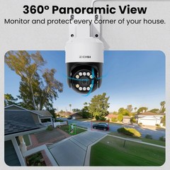 ZOSI 4K 2TB NVR 5MP PoE Security Camera System PTZ Person Vehicle Detect Home