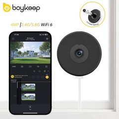 boykeep 4MP Window Camera 5G WIFI Security Camera System Color Night Vision