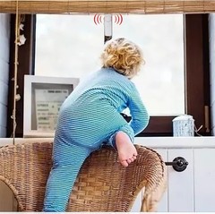 90 Db Home Security Alarm Set – Wireless Door and Window Sensors 2 Pack