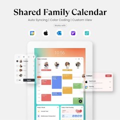 Cozyla – Digital 15.6″ Calendar+2 AIO Family Hub & Planner Bundle – White