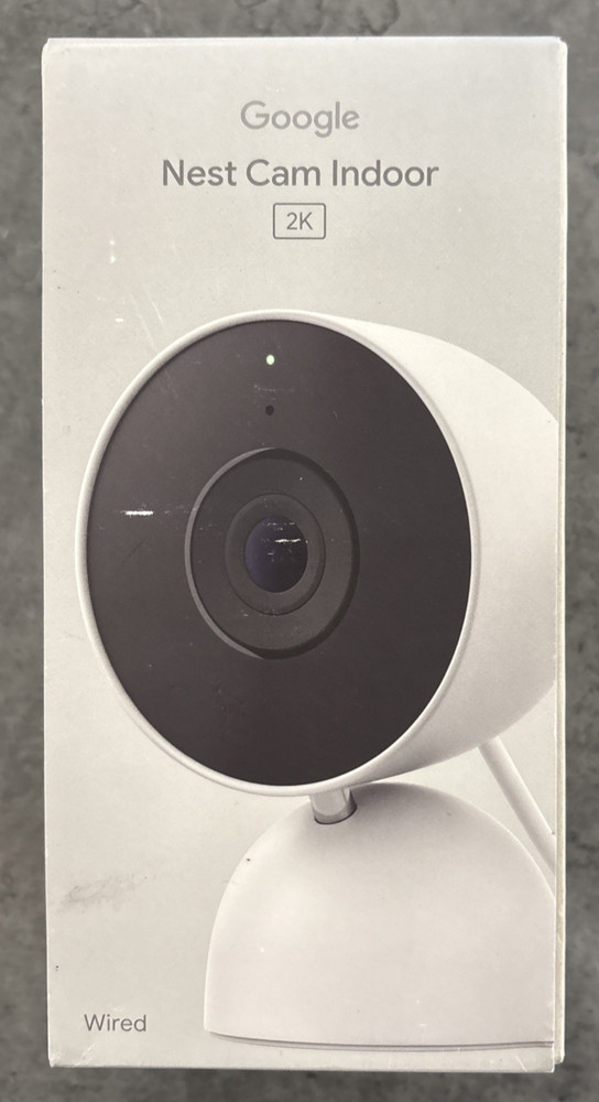 Google Nest Cam Indoor (Wired, 3rd Gen) – Security Camera, 2K Video & Gemini
