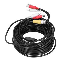 Hot 10-30m BNC DC Video Audio Power Cable Cord Wire For CCTV Security Camera DVR