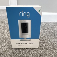 Ring Stick Up Cam Battery Wireless Indoor/ Outdoor Camera White