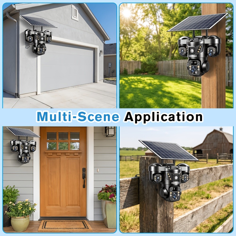KEPEAK 8MP solar powered camera+32GB