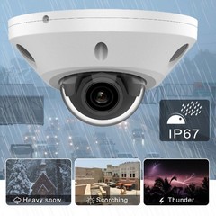 Vikylin 4K 8MP IR POE 2 Way Audio Mini Dome CCTV Security IP Camera Outdoor IP67