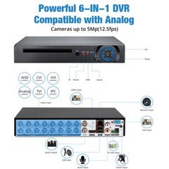 16CH 6-in-1 Security DVR Recorder Integrated 1TB HDD CCTV Surveillance Equipment