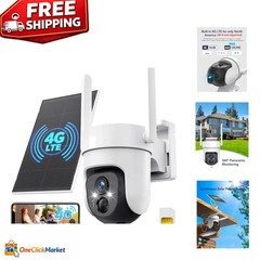 Reliable 4G LTE Outdoor Security Camera – Solar Powered, HD Video, Night Vision