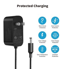 12V 2A 6Ft Power Supply Adapter, 24W Universal Charger AC 100-240V with 8Tips…