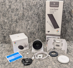 Google Nest Cam Indoor/Outdoor Battery Camera – GAO1317-US – Snow + Solar