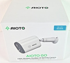 AIOTO GO 2K CAMERA 4G LTE CELLULAR SECURITY CAMERA, 32GB microSDHC & SD Card
