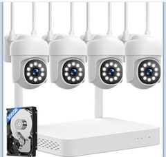 CAMCAMP Wireless Security Camera System NVR, Full Color Night Vision, Motion