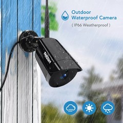3MP Wireless Home IP Camera System Audio Home Outdoor CCTV 8CH WIFI NVR Kit