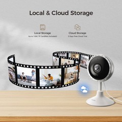 ARPHA 2K Indoor Security Camera WiFi APP PIR Motion Detection Cloud Storage New