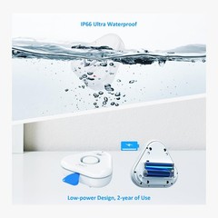 5 Pack Water Leak Detectors for Home, 4 Levels Adjustable Audio 0-120dB Water…