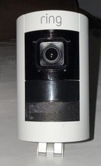 Ring Stick Up Cam Pro White Wireless Wi-Fi Security Surveillance Camera Alexa