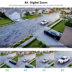 Dual Lens 4K WiFi Security Camera 8X Zoom Outdoor Home Night Vision CCTV PTZ