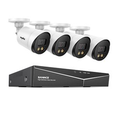 SANNCE 8CH 5IN1 5MP DVR HD 1080P CCTV Color Night Vision Security Camera System