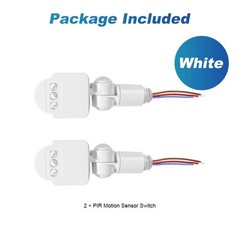 2pcs New PIR Motion Sensor Switch infrared wall mount switch AC 110-240V