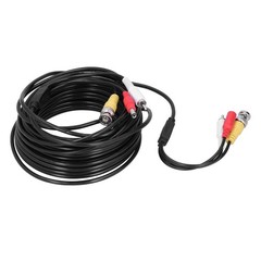 Hot 10-30m BNC DC Video Audio Power Cable Cord Wire For CCTV Security Camera DVR