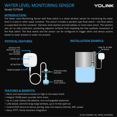 Lora Smart Water Level Monitoring Sensor, Wireless Battery-Powered Float Switch