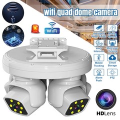 8MP WIFI Camera Three Lens Auto Tracking 360° PTZ Security Night Vision Camera