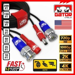 CCTV Cable Camera Security Surveillance BNC Extension Wire DC Power Video DVR HD