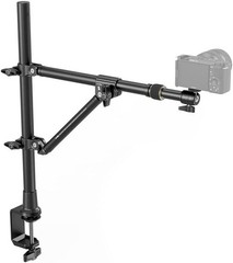 Stable Overhead Camera Mount with Adjustable Angles & Phone Holder, 3kg Max Load