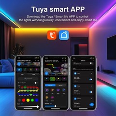 Tuya App Control SPI LED Strip Controller Mic WiFi UART UART to WiFi Control