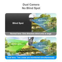 Outdoor Wireless WiFi IP Camera V380 Pro APP Control Dual Lens PTZ Security USA