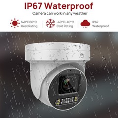 Vikylin 4K 16CH 16 POE CCTV System 8MP 5X Zoom PTZ IP Camera Full Color IR Lot