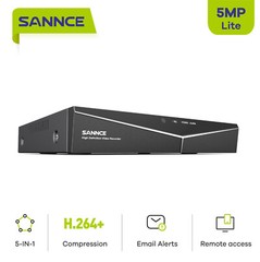 SANNCE 5IN1 HD 5MP 8CH DVR CCTV Video Recorder for Security Camera System H.264+