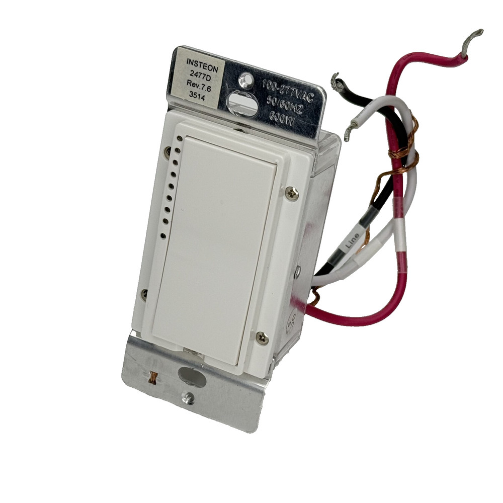 INSTEON SwitchLinc Dimmer (Dual-Band) Model 2477D – White