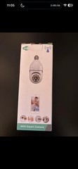 Noonkey Wi-Fi Smart Bulb Camera 1080p 2-Way Audio PTZ Cloud Storage White