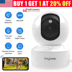 Wireless 5G WiFi Security Camera 2K Smart Home Indoor Night Vision Wired Cam